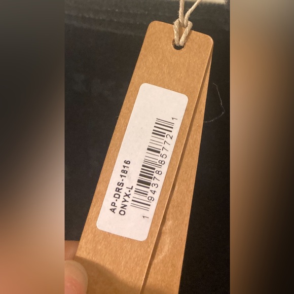 Skims Size Large Logo Velour Dress NWT Mini Black Women's Onyx - Picture 5 of 11